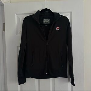 Size M Vintage Roots Black Zip Up Sweater Hoodie